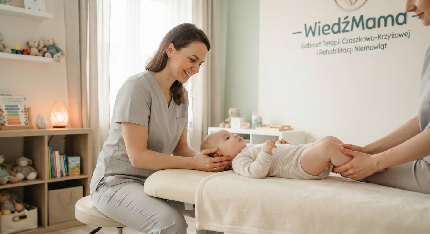 Delikatna terapia czaszkowo-krzyżowa i rehabilitacja niemowlęcia w gabinecie WiedźMama